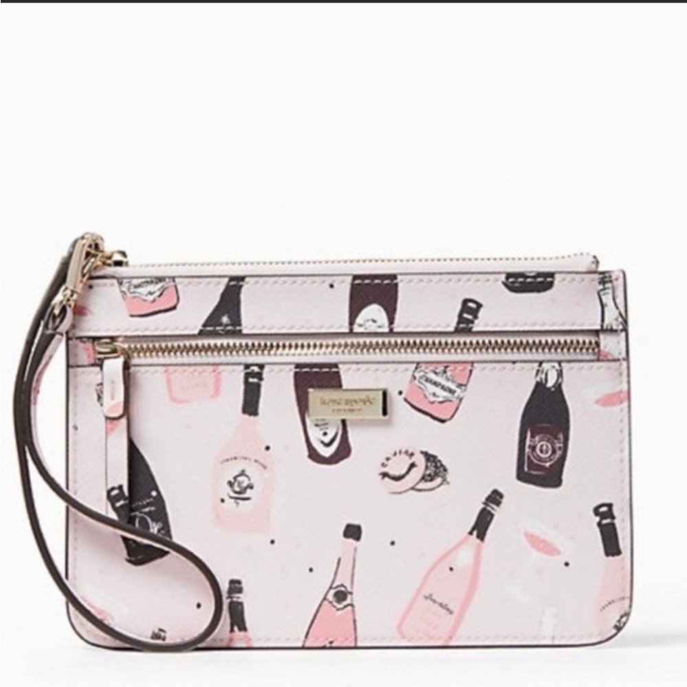 Kate Spade Shore Street Tinie Champagne Wristlet